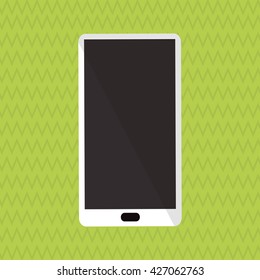 Smartphone design. Media icon. Flat illustration, technology vector