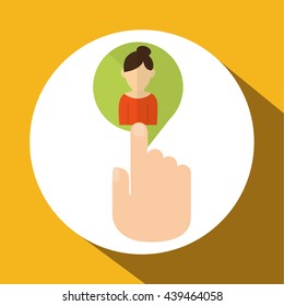 Smartphone design. Media icon. Flat illustration