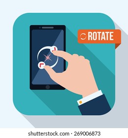 Smartphone design over white background, vector illustration.