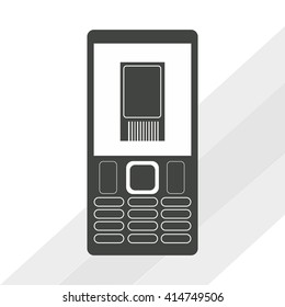 Smartphone design. technology icon. online concept, vector illustration