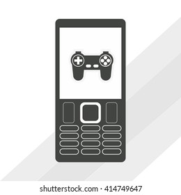 Smartphone design. technology icon. online concept, vector illustration