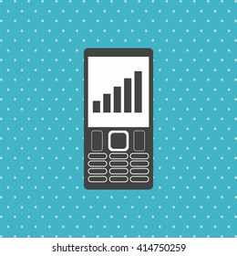 Smartphone design. technology icon. online concept, vector illustration