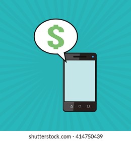 Smartphone design. technology icon. online concept, vector illustration