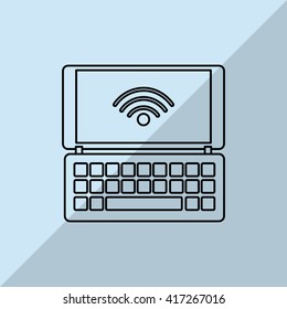Smartphone design. technology icon. online concept, vector illustration