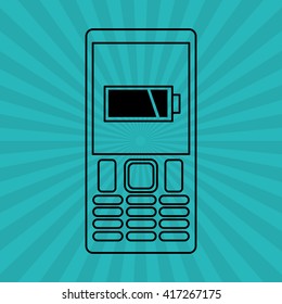 Smartphone design. technology icon. online concept, vector illustration