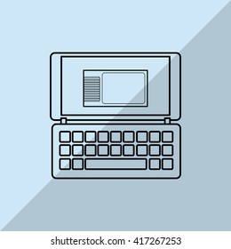 Smartphone design. technology icon. online concept, vector illustration