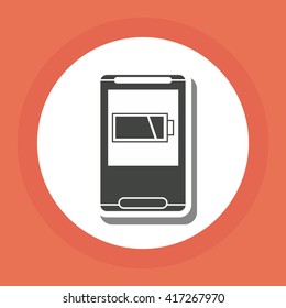 Smartphone design. technology icon. online concept, vector illustration
