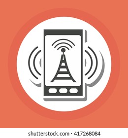 Smartphone design. technology icon. online concept, vector illustration