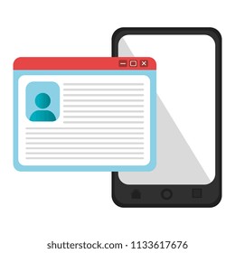 smartphone device with acount loging