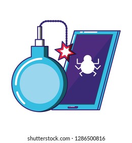 smartphone device with bomb