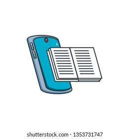 smartphone device with book