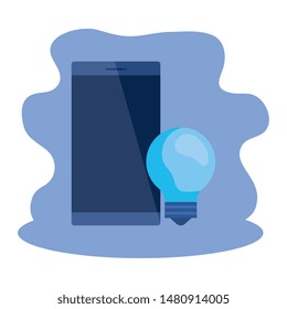 smartphone device with bulb light