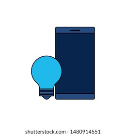 smartphone device with bulb light