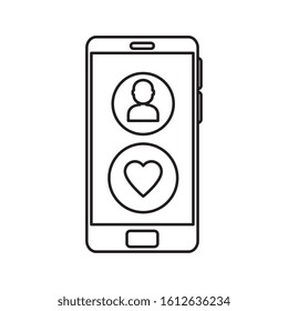 smartphone device with buttons app isolated icon vector illustration design