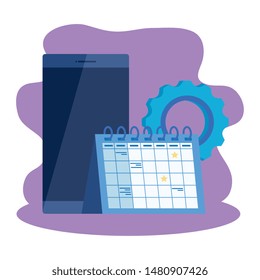 smartphone device with calendar reminder