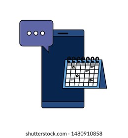 smartphone device with calendar reminder