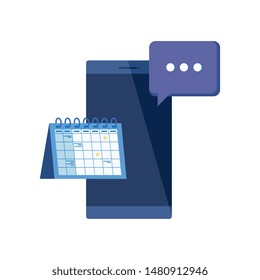 smartphone device with calendar reminder