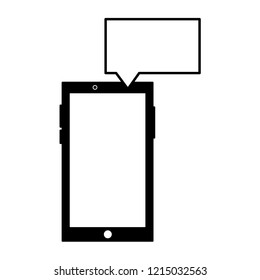 smartphone device digital speech bubble