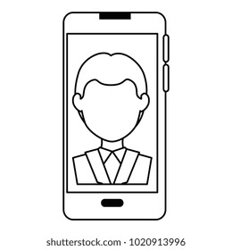 smartphone device with doctor avatar