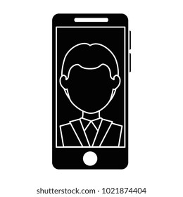 smartphone device with doctor avatar