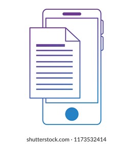 smartphone device with document