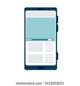 diseño de ilustraciones vectoriales de iconos aislados electrónicos de dispositivos de smartphone