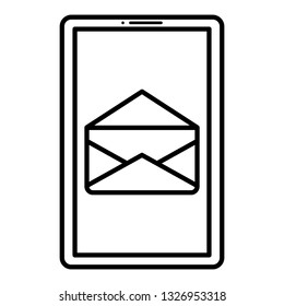 smartphone device with envelope