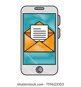 smartphone device with envelope
