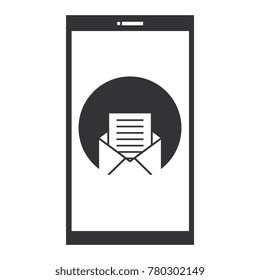 smartphone device with envelope