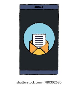 smartphone device with envelope
