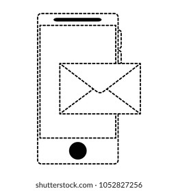 smartphone device with envelopes