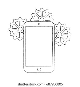 smartphone device with gear