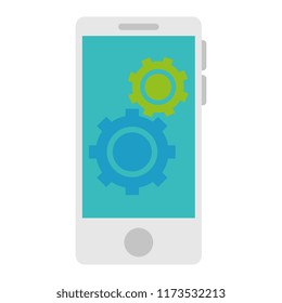 smartphone device with gears