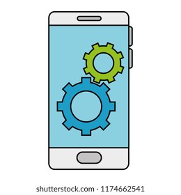 smartphone device with gears