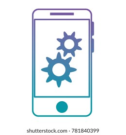 smartphone device with gears