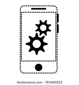 smartphone device with gears