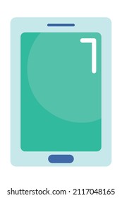 Smartphone-Gerätesymbol auf weißem Hintergrund