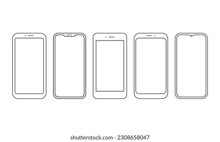 Smartphone device icon. Telephone. Mobile.