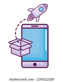smartphone device isolated icon
