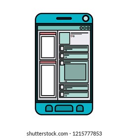 smartphone device isolated icon