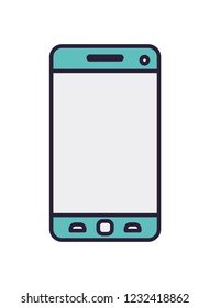 smartphone device isolated icon