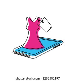 smartphone device isolated icon