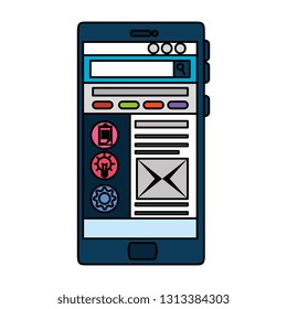 smartphone device isolated icon