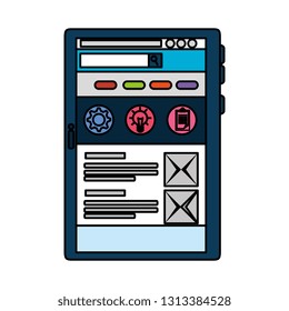 smartphone device isolated icon