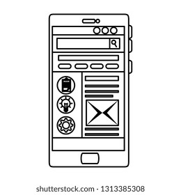 smartphone device isolated icon
