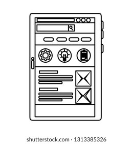 smartphone device isolated icon