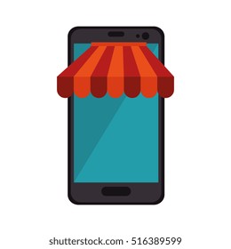 smartphone device isolated icon