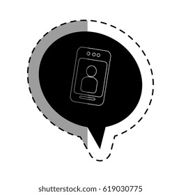 smartphone device isolated icon