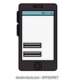 smartphone device isolated icon