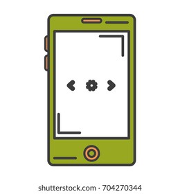 smartphone device isolated icon